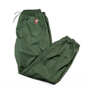 Vintage 90s Pro Player NHL Track Pants Mens XL Green Nylon Windbreaker